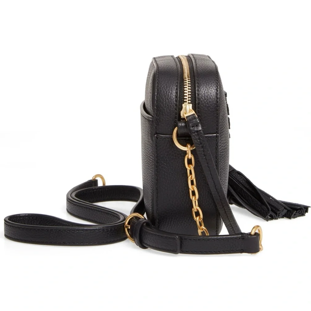 Tory Burch McGraw Black Camera Crossbody Bag